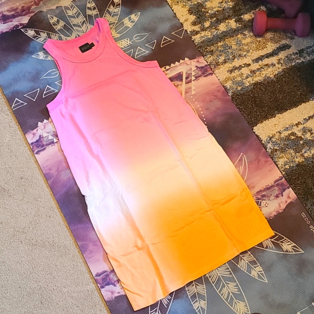NWT Bandier WSLY Ombre Tank Dress - Medium